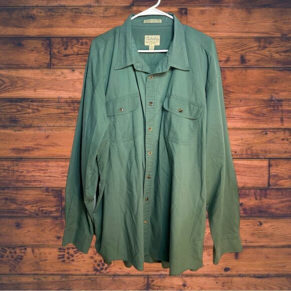 Cabela's Other - 5 for $25🔥Cabela's Soft Canvas Trail Green Long Sleeve Shirt 3XL Tall